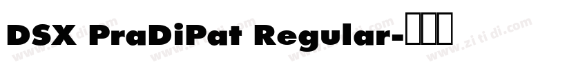 DSX PraDiPat Regular字体转换